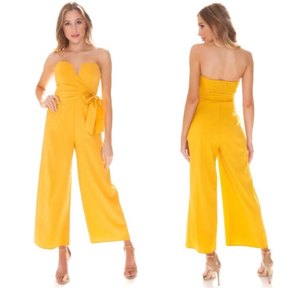 ASTR the Label Yellow Jumpsuit